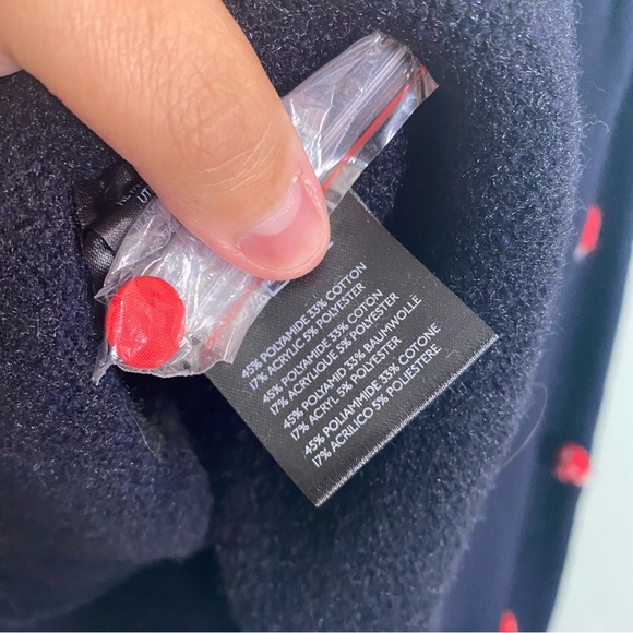 Free People Nonna Knit Cardi Floral Granny Black Red XS Sweater Cardigan - Picture 7 of 7